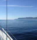 Norwegen, Blick vom Segelboot