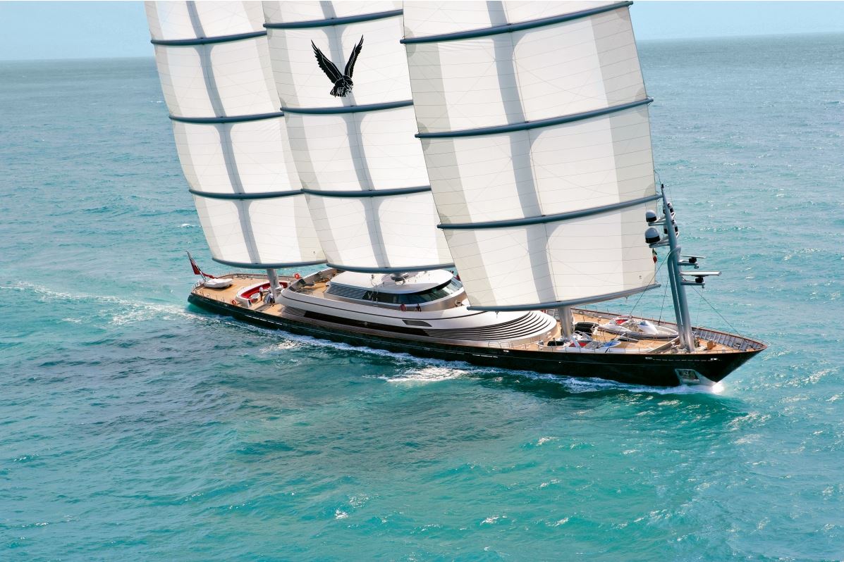 Segelyacht Maltese Falcon, Top 200 Superyachten