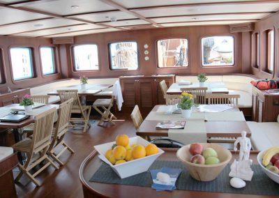 Sailing Yacht Charter Chronos Dining