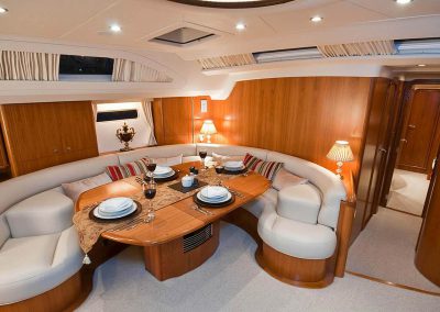 sailing yacht charter Mustique lounge 4