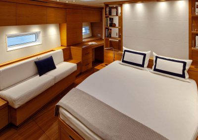 Master cabin in Charter Sailing Yacht Thalima