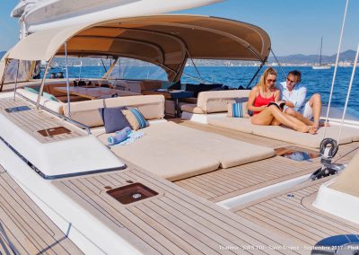 Sundeck of Charter Sailing Yacht Thalima