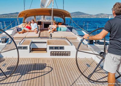 Sundeck of Charter Sailing Yacht Thalima