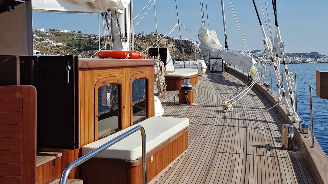 Sailing Yacht Charter Rhea Deck 1 Sailing Yacht Charter Rhea Deck